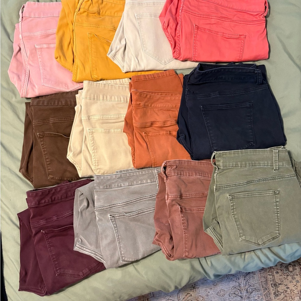 Colorful Denim Pants Collection